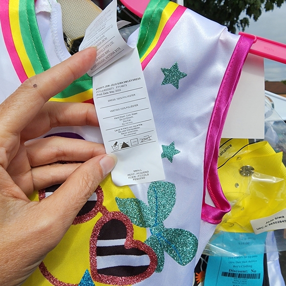 New Jo-Jo Colorful Emoji Kids Costume, SMALL - Picture 2 of 3